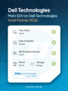 Grafik über die Bestandteile des Dell Technologies Gold Partnerstatus.