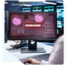 Bildschirm mit Warnmeldung System Hacked als Symbol für einen Cyberangriff auf ein IT System